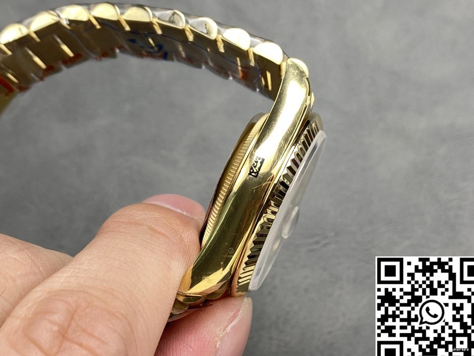 Tungsten White Rolex Factory v5 36mm Date M128238-0113 Gold Day Dial Steel Yellow QF 0501
